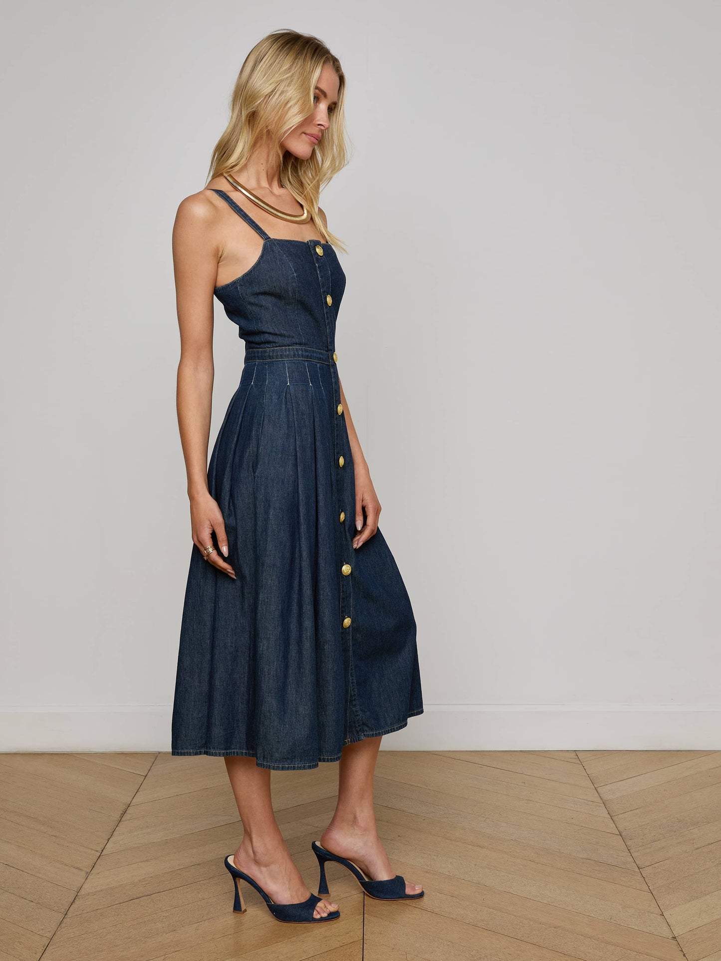 Esmeralda Chambray Dress