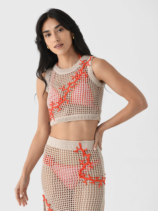 My Beachy Side Women's Atlas Hand-Crochet Top