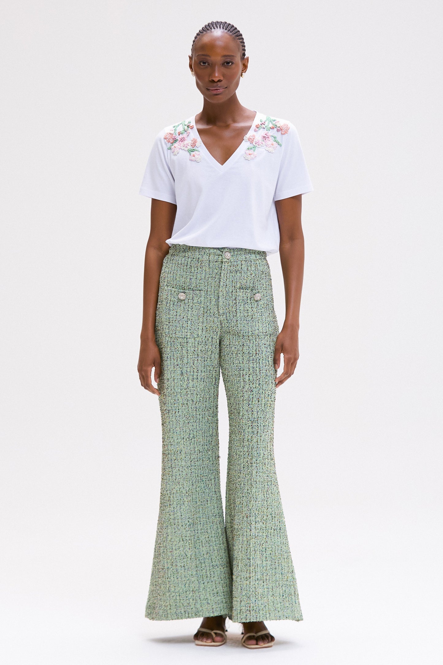 CRYSTAL TWEED PANT