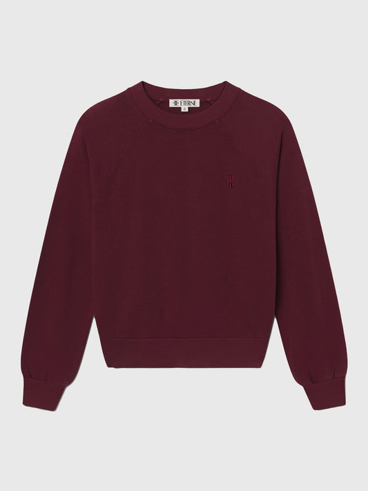 Eterne Women's Shrunken Raglan Sweatshirt