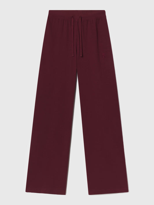 Eterne Women's Drawstring Wide Leg Sweatpant