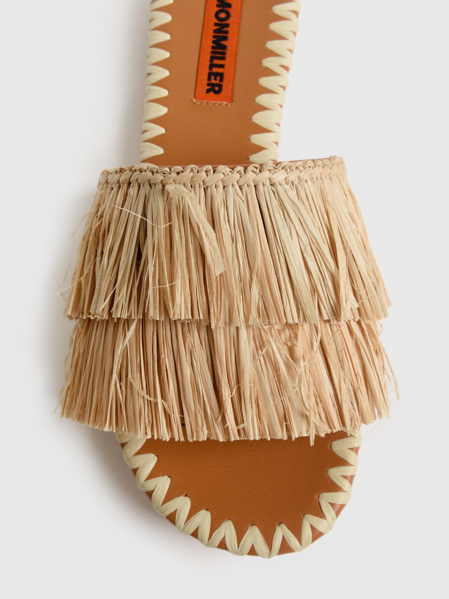 Simon Miller Women's Fringe Raffia Salerno Slide Sandal