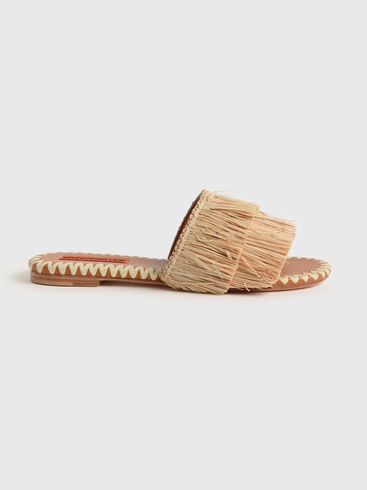 Simon Miller Women's Fringe Raffia Salerno Slide Sandal