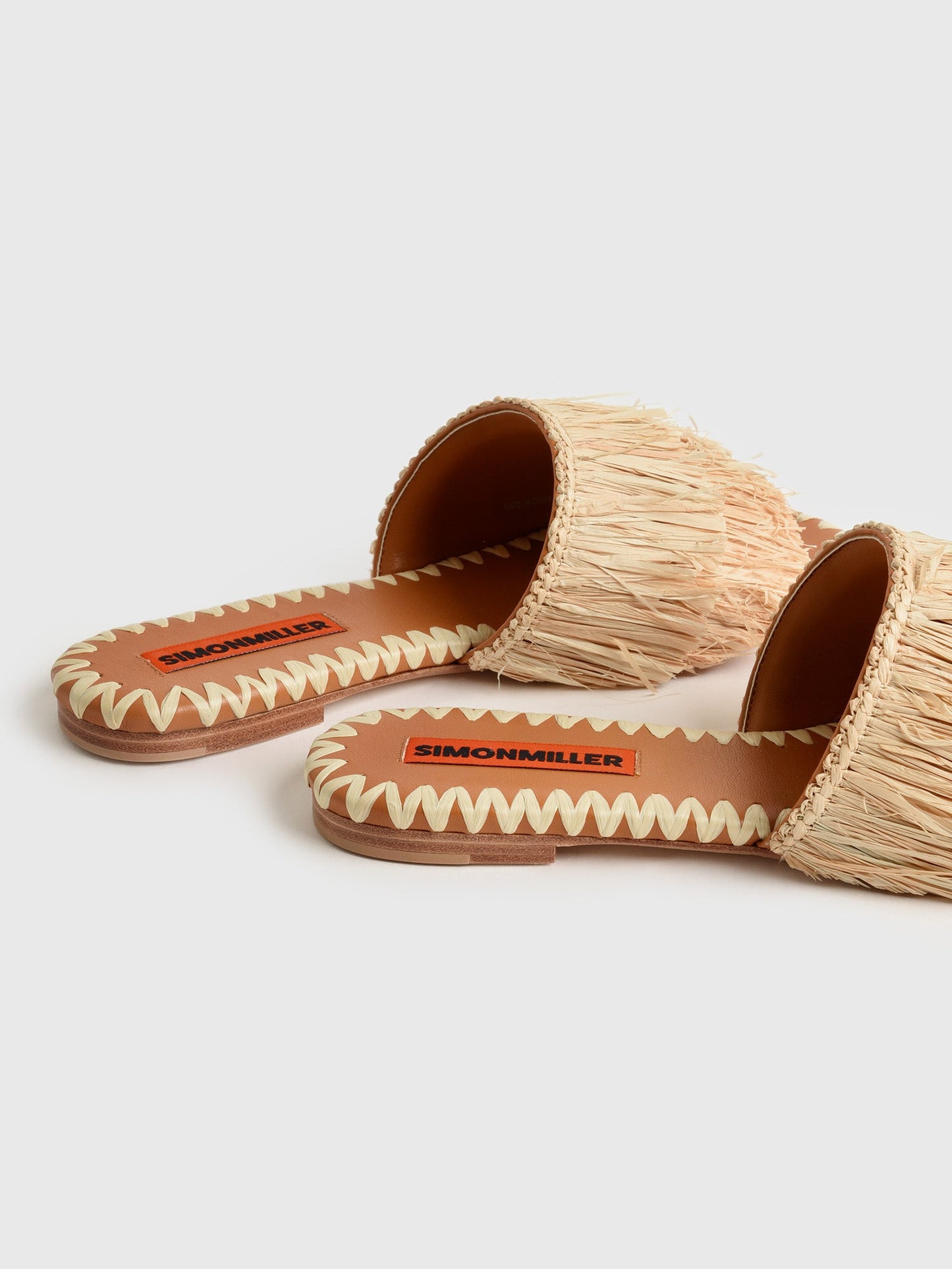 Simon Miller Women's Fringe Raffia Salerno Slide Sandal