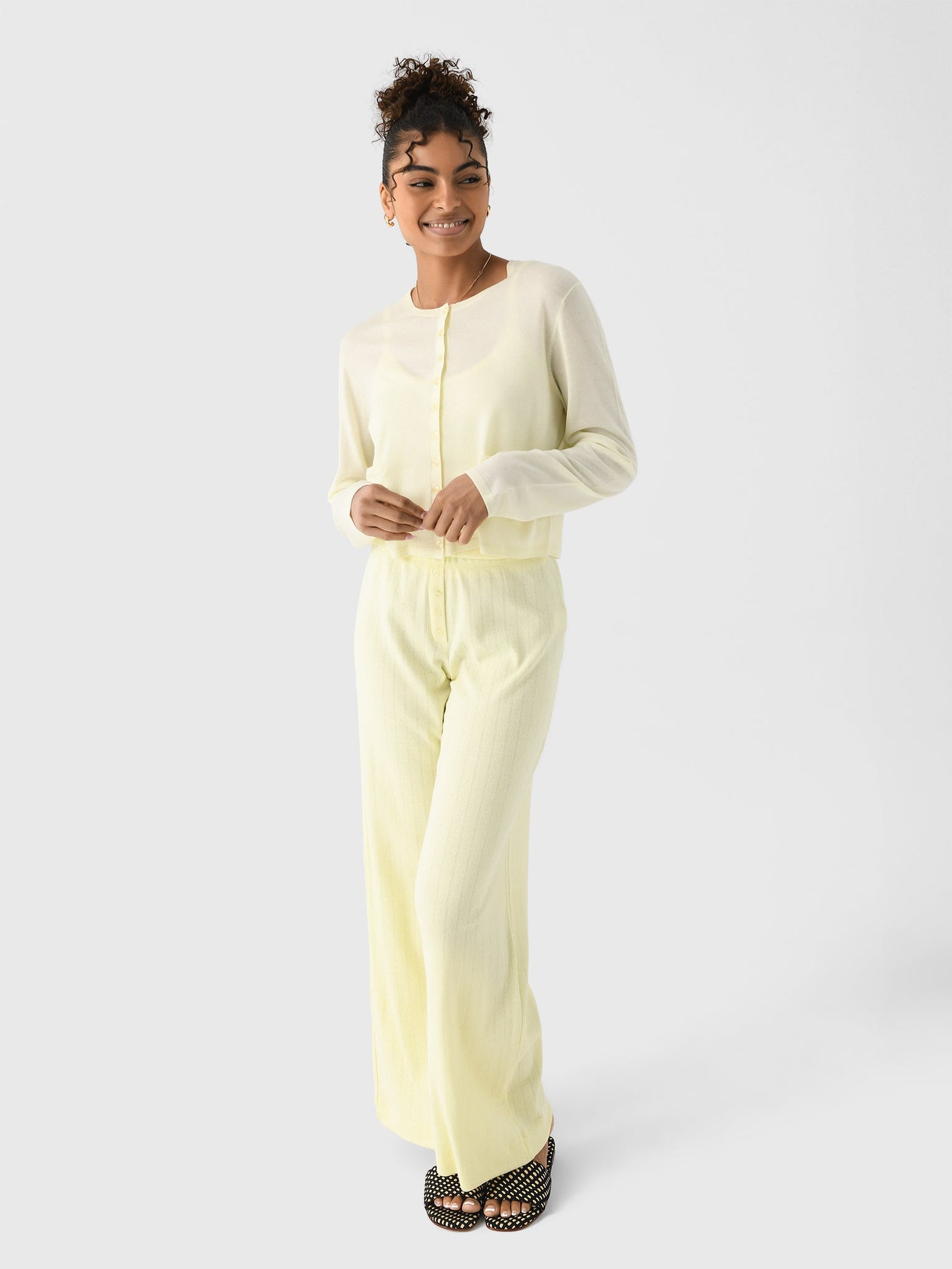Leset Women's James Crew Cardigan