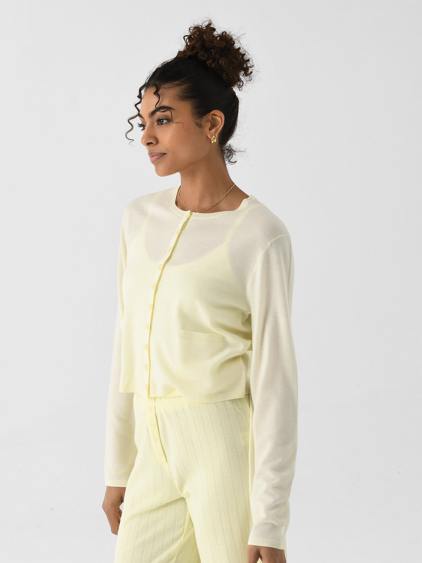 Leset Women's James Crew Cardigan