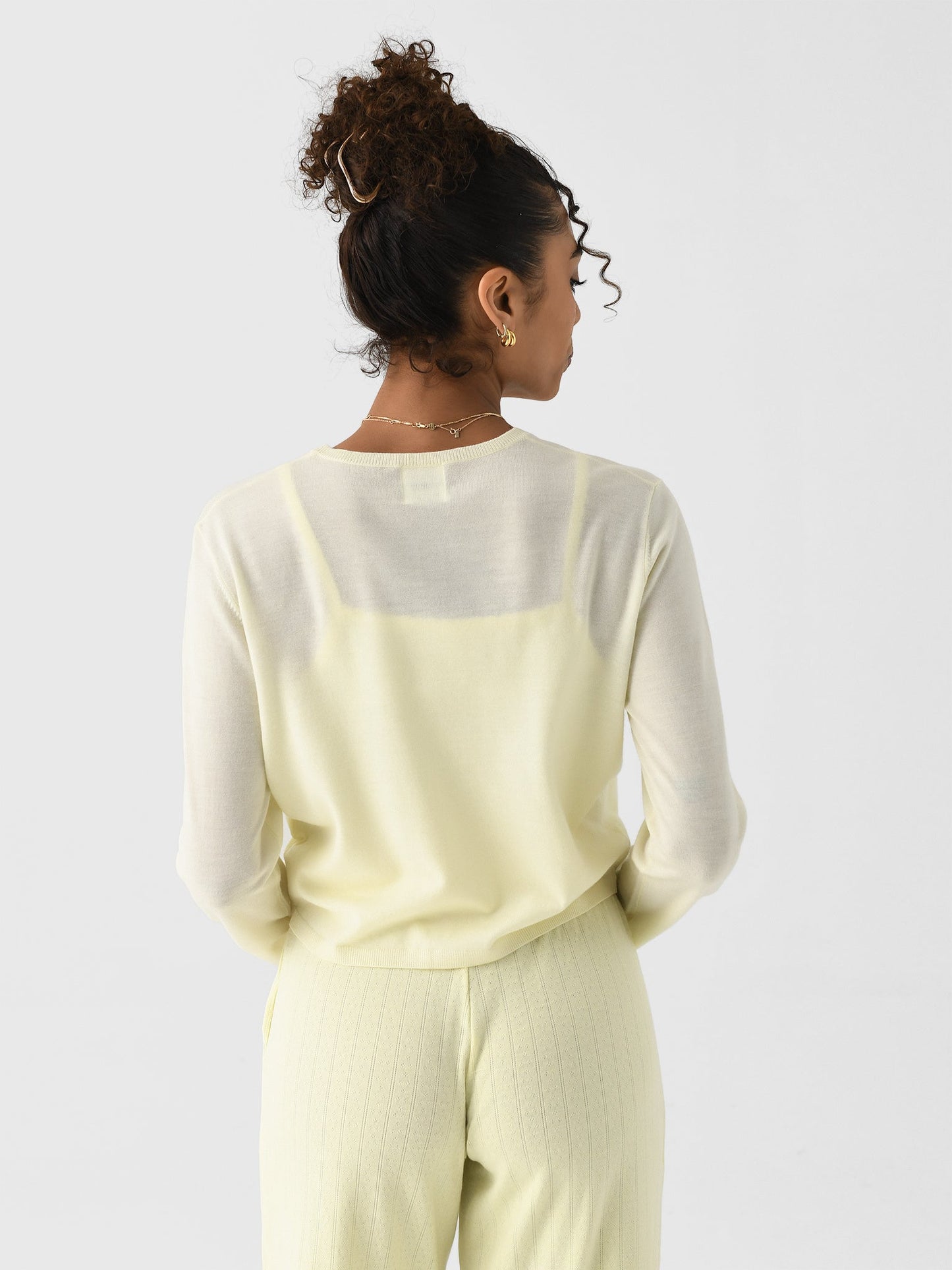 Leset Women's James Crew Cardigan