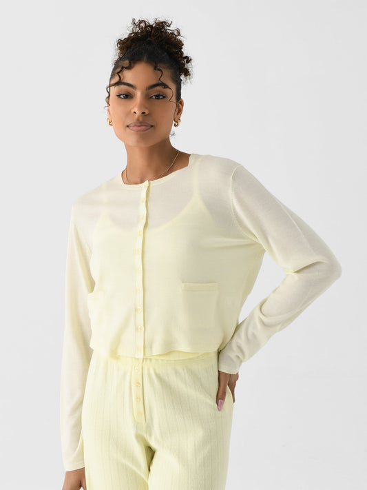 Leset Women's James Crew Cardigan