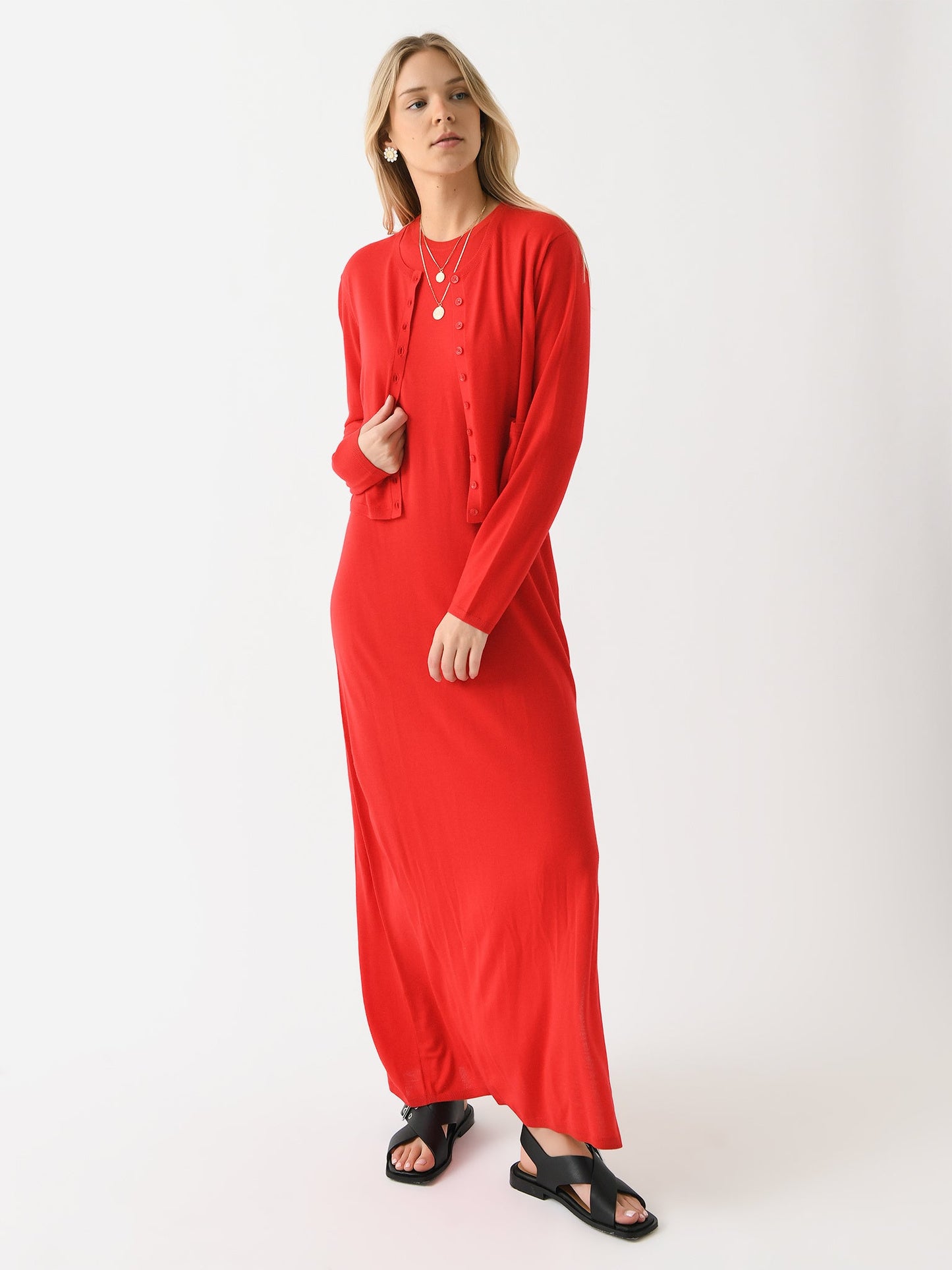 Leset Women's James Crew Cardigan