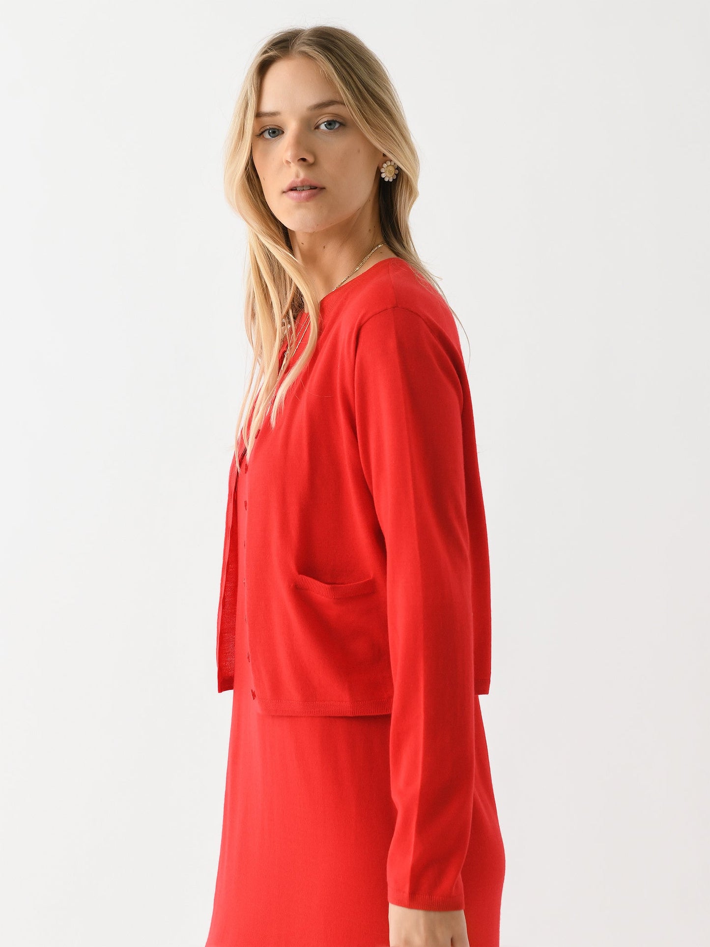 Leset Women's James Crew Cardigan