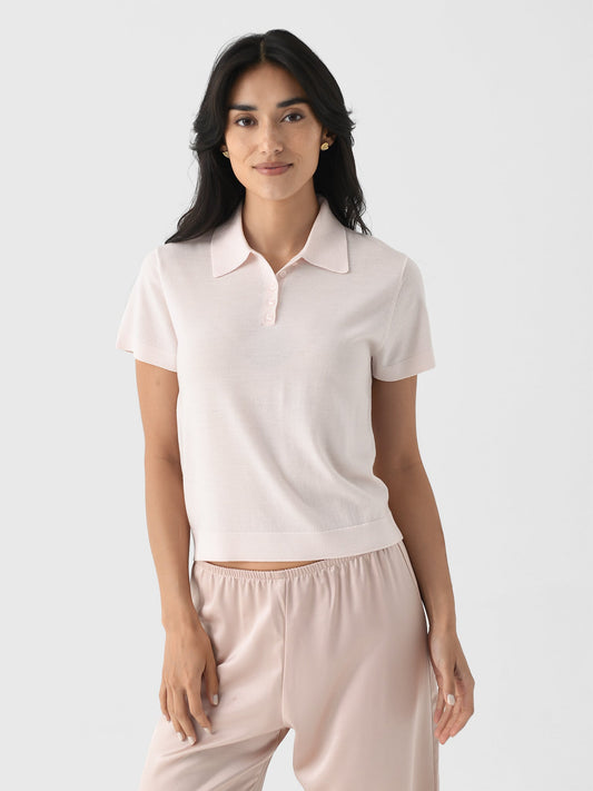 Leset Women's James Short Sleeve Polo