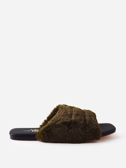 Yosi Samra Women's Nora Faux Fur Slide