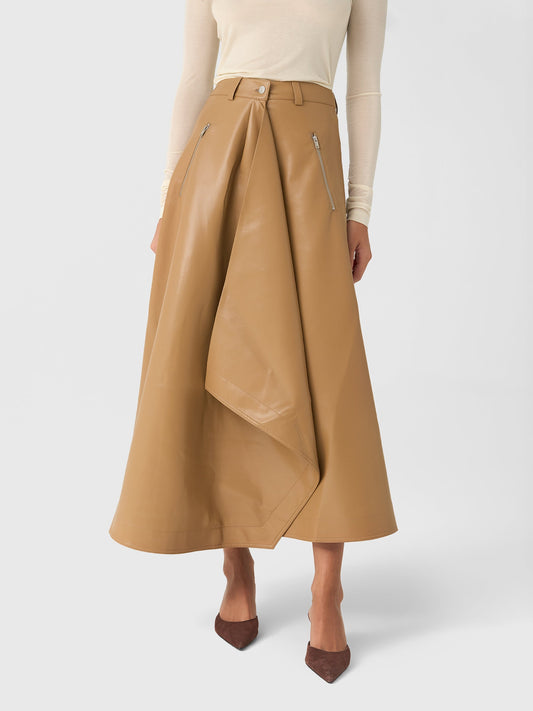 Nanushka Women's Neith Alt-Leather Skirt