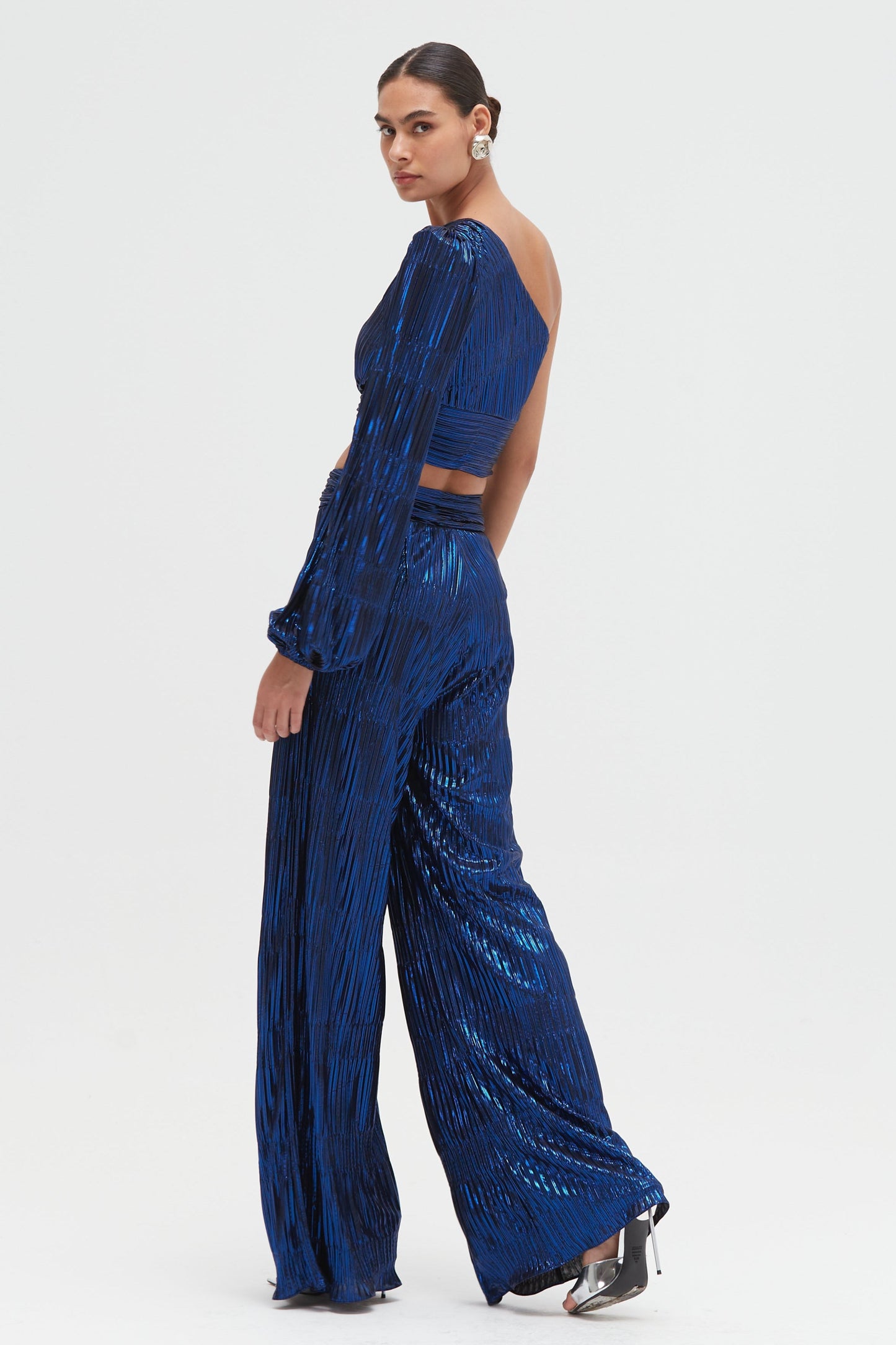 METALLIC PLISSE TOP