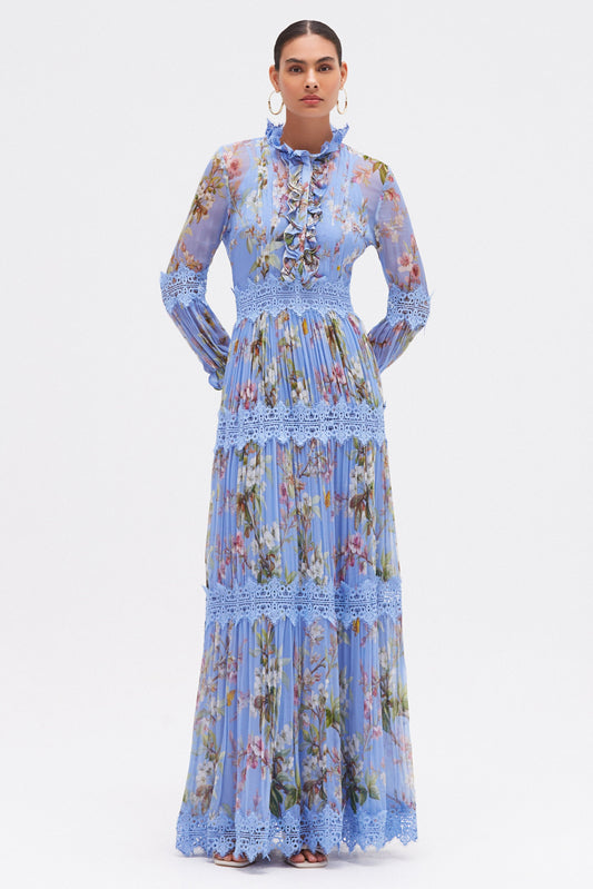 DELICATA FLUTTER MAXI DRESS