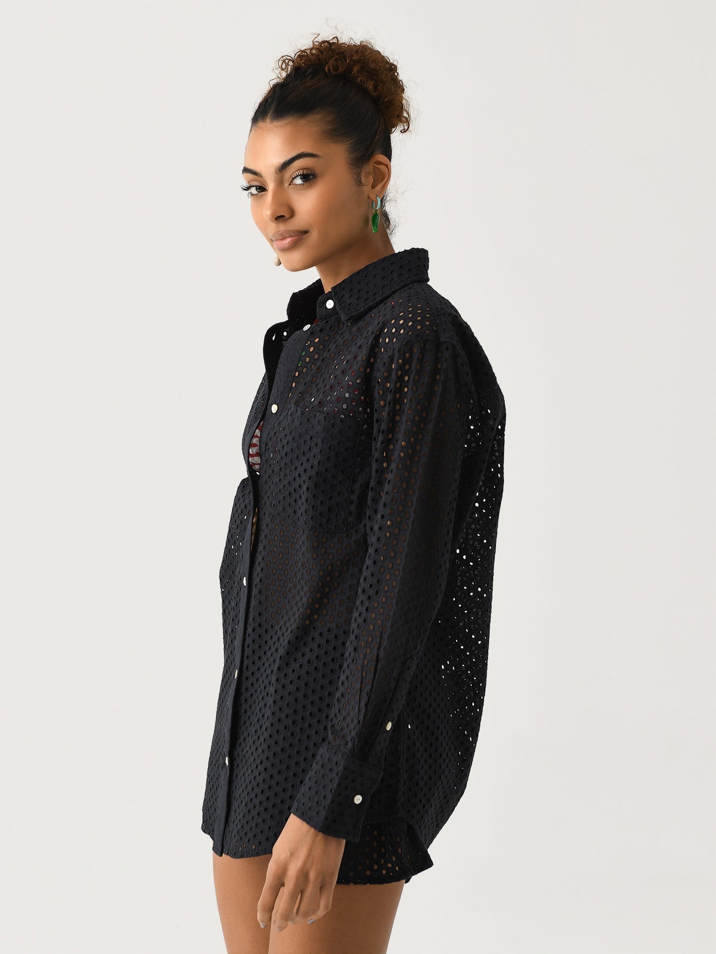 Solid + Striped Women's Eyelet Bronte Button Down