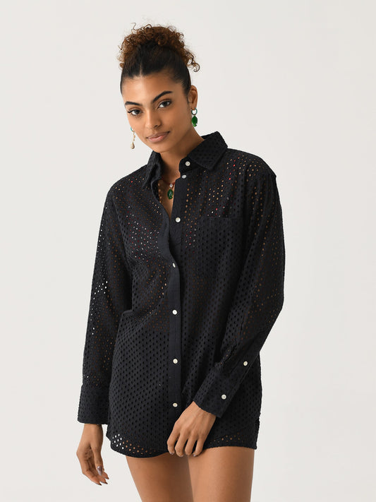 Solid + Striped Women's Eyelet Bronte Button Down