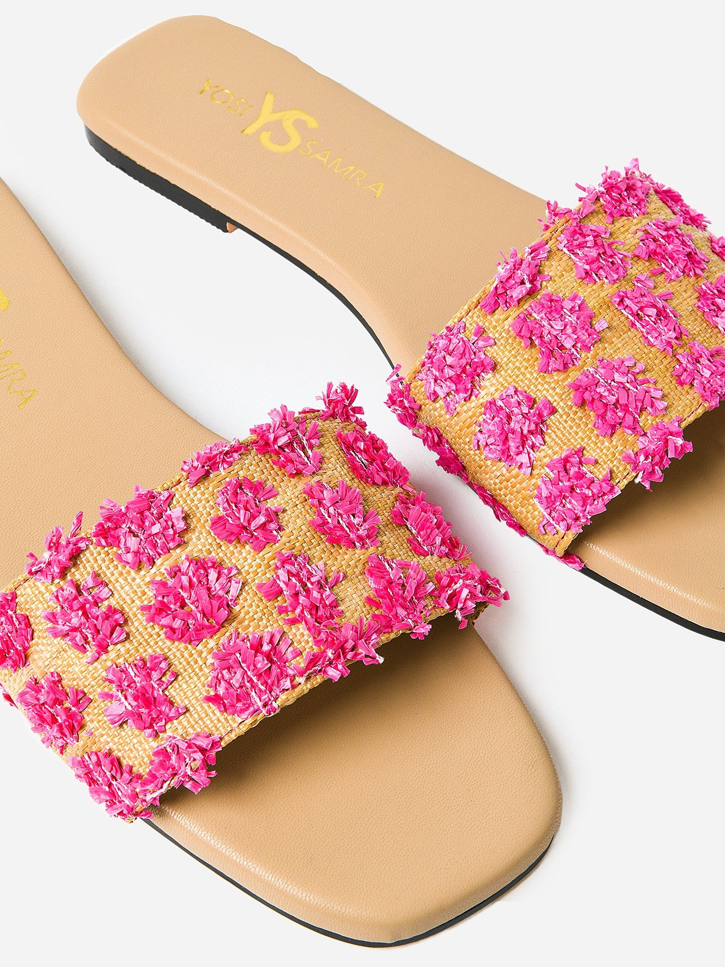 Yosi Samra Women's Reese Raffia Slide