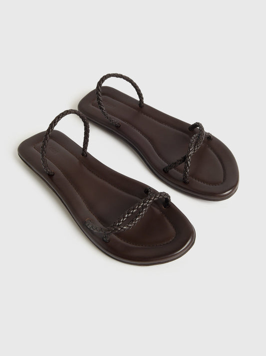 St. Agni Women's Woven Rope Slide