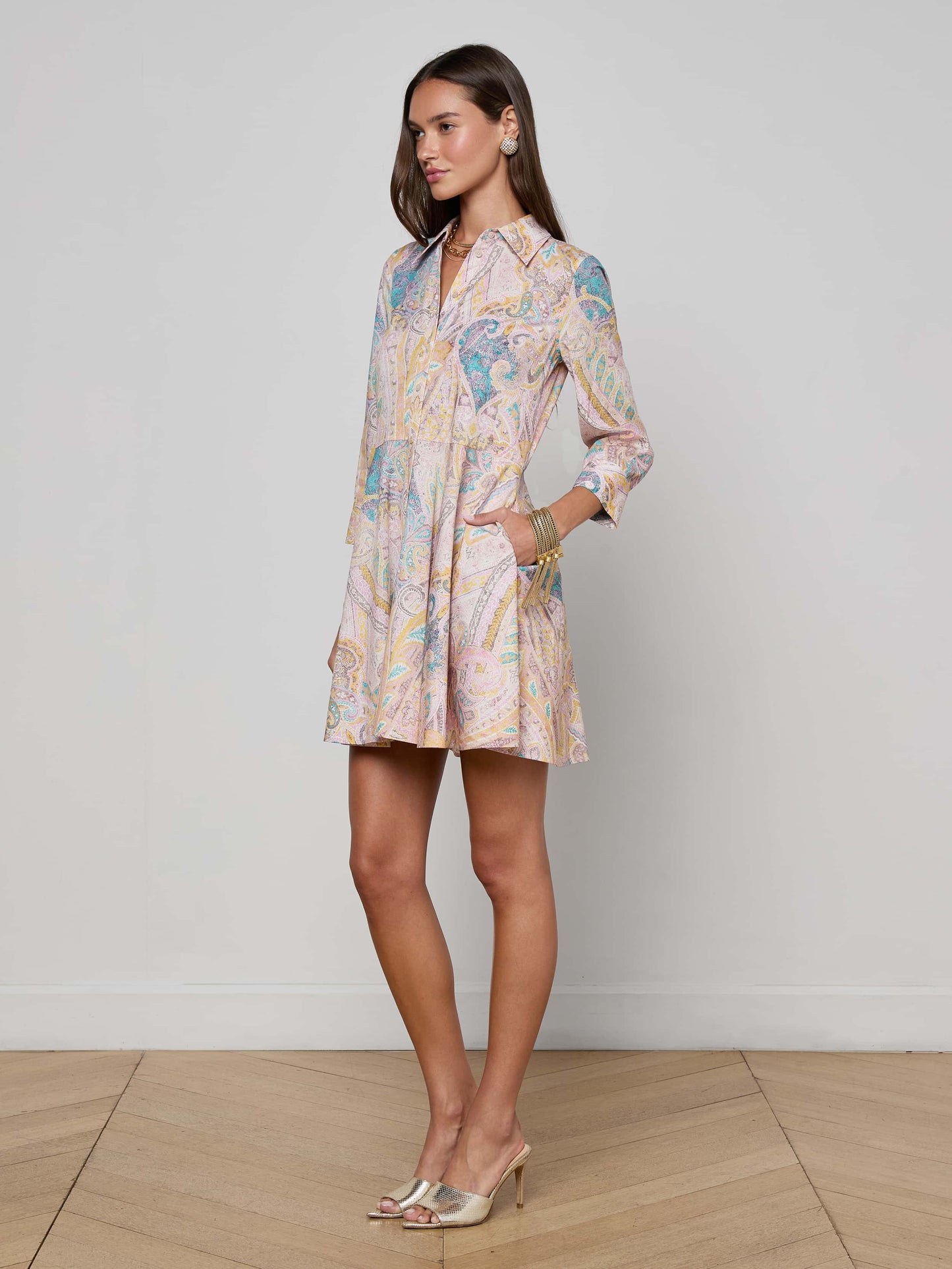 Meadow Mini Shirt Dress