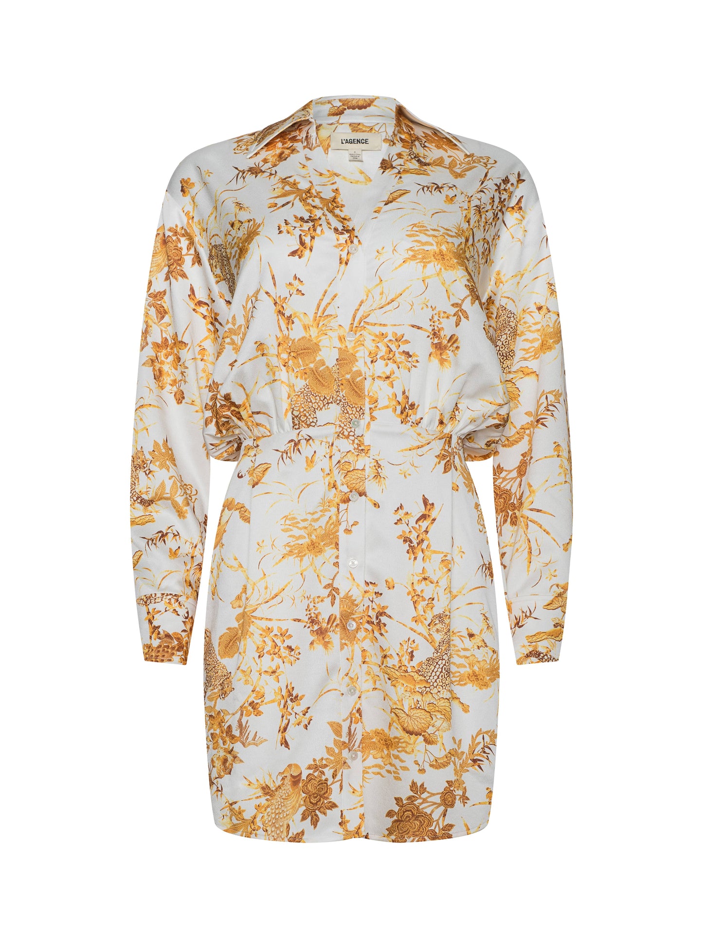 Demie Satin Shirt Dress
