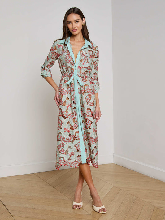 Emilio Lace Shirt Dress