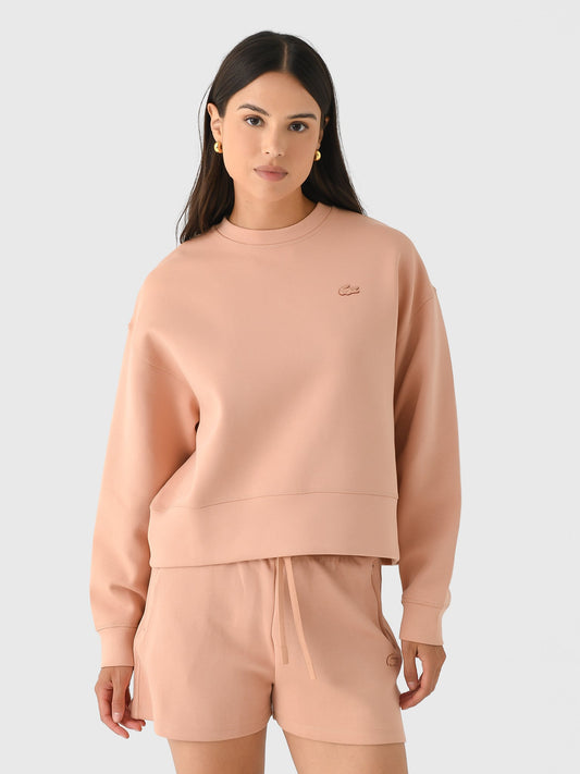 Lacoste Women's Oversized Cotton Sweatshirt