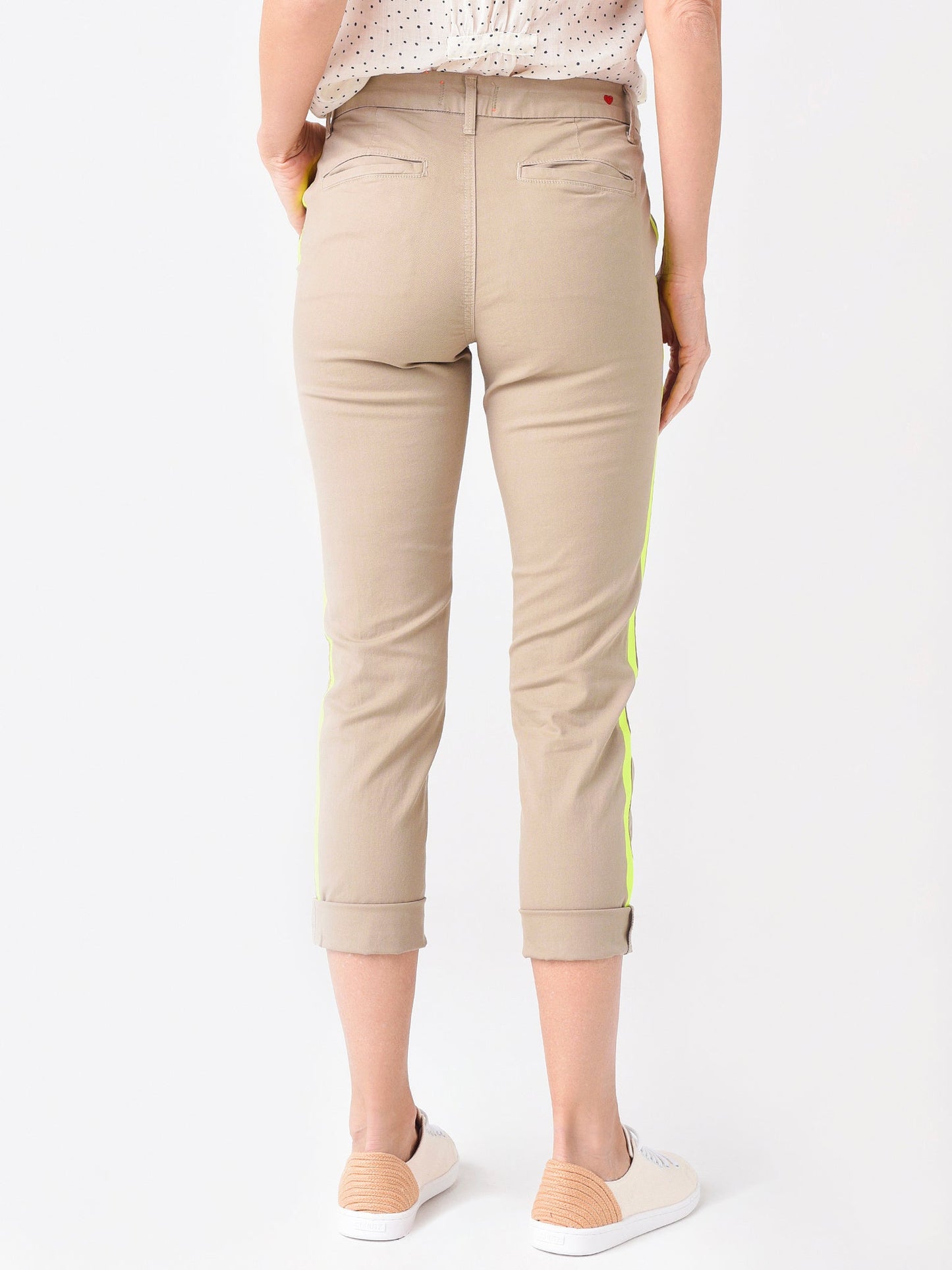 Sundry Women's Stripe Roll Up Trouser
