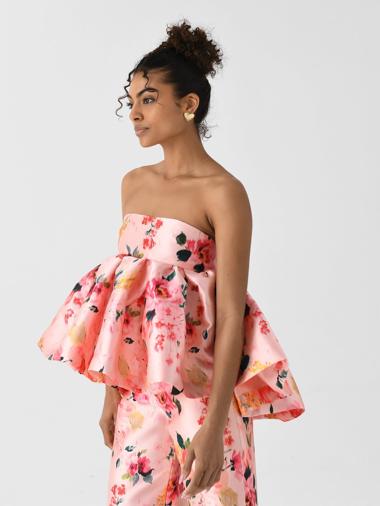 Marques Almeida Women's Strapless Peplum Top