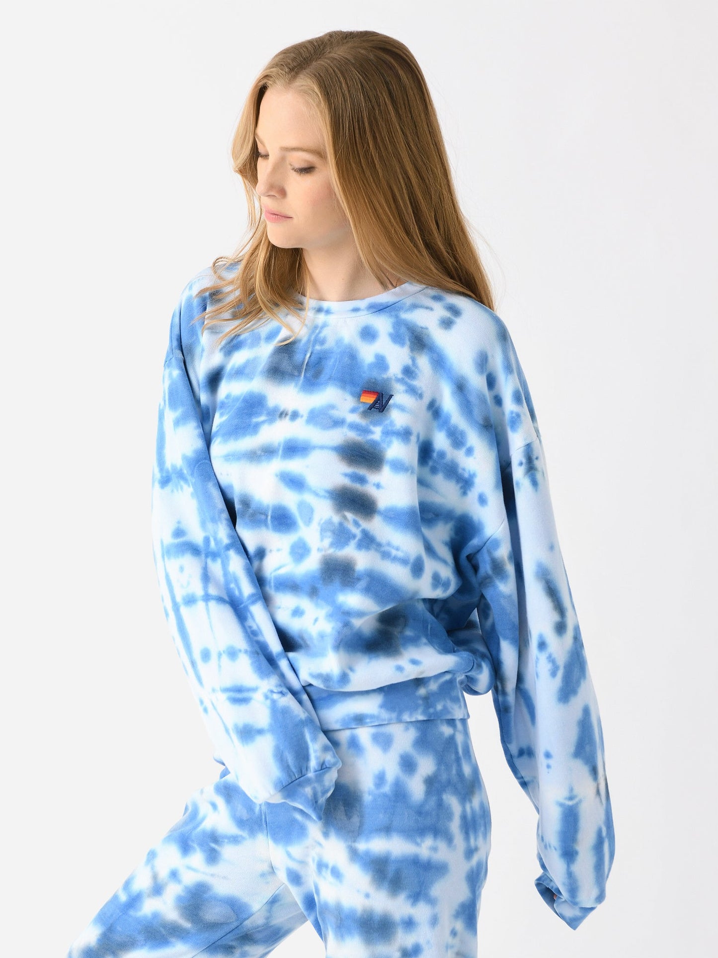 Aviator Nation Women's Hand Dyed Relaxed Crew Sweatshirt