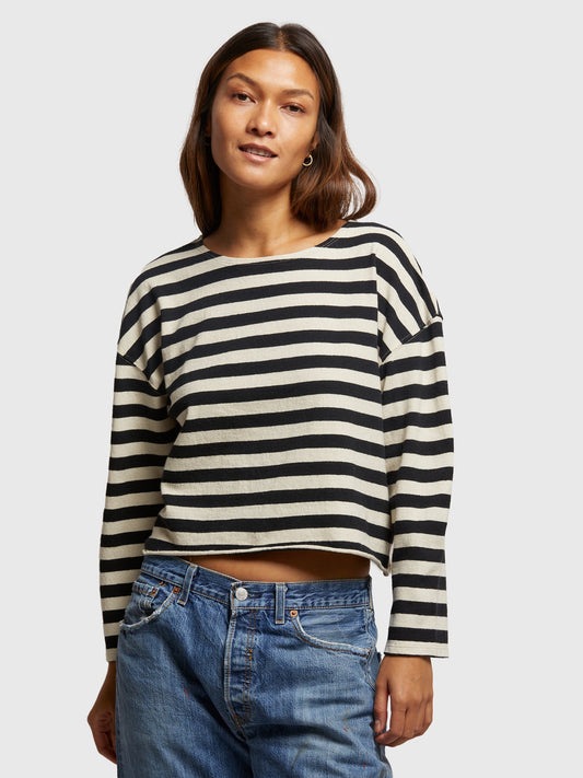 Perfect White Tee Women's Taylor Striped Long Sleeve Tee