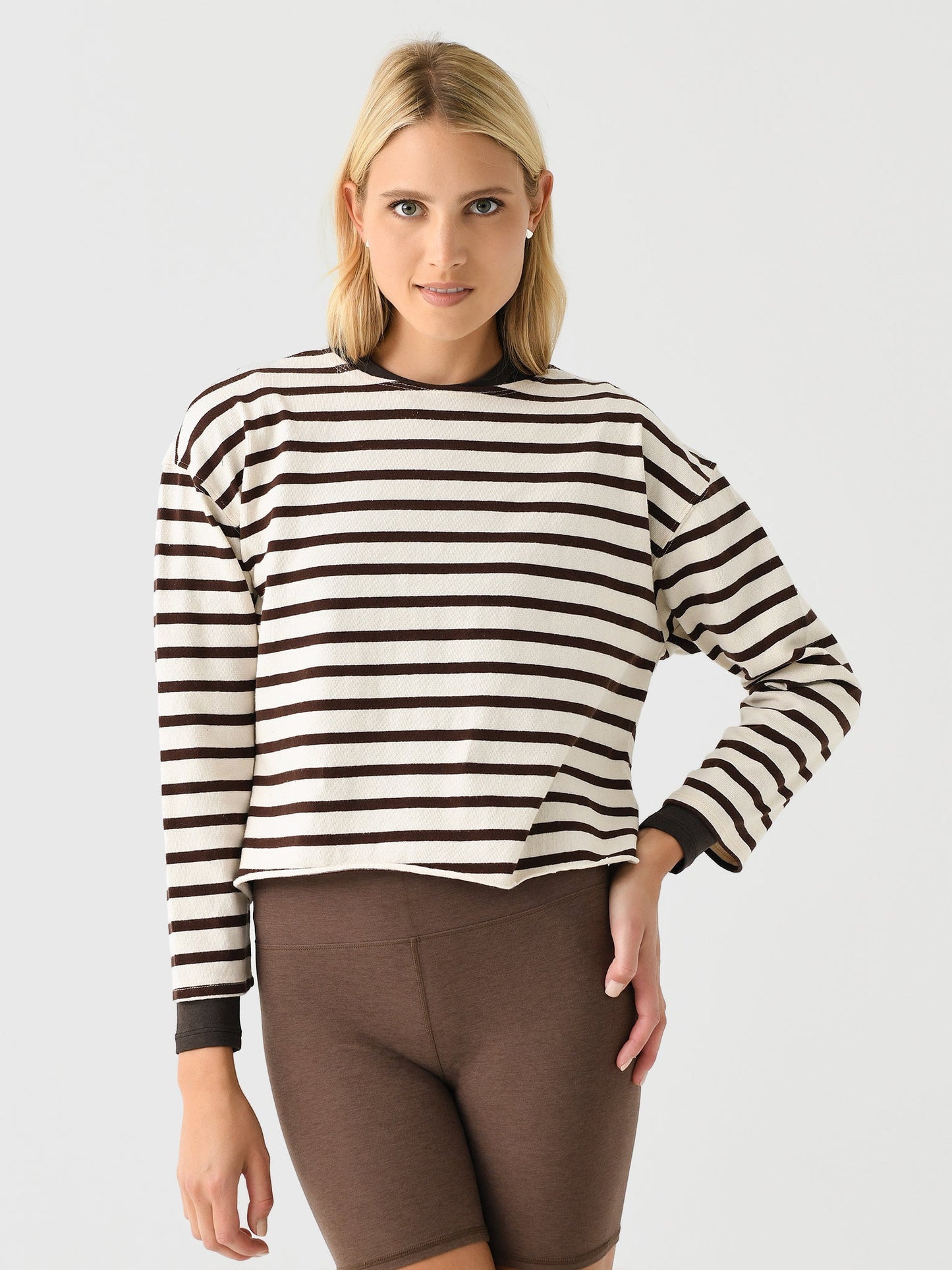 Perfect White Tee Women's Taylor Striped Long Sleeve Tee