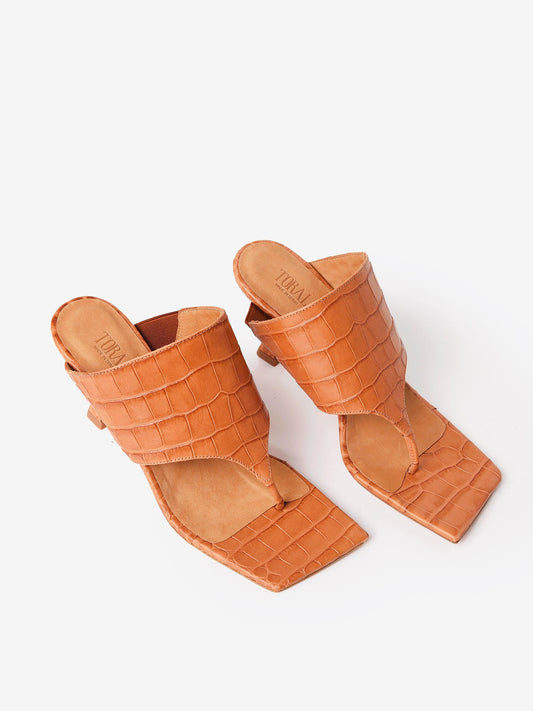 Toral Coco Cindy Heeled Leather Sandal