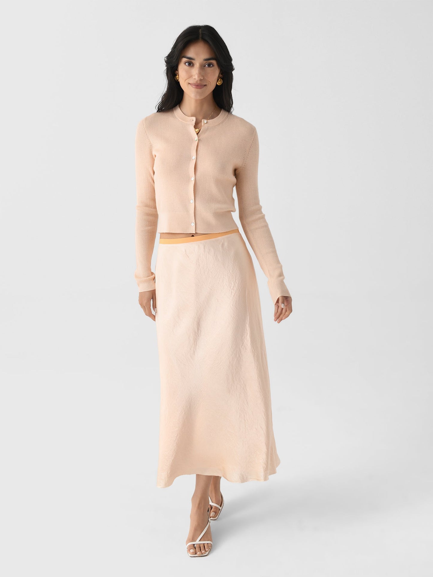 Vince Women's Ribbed Cashmere-Silk Slim Cardigan