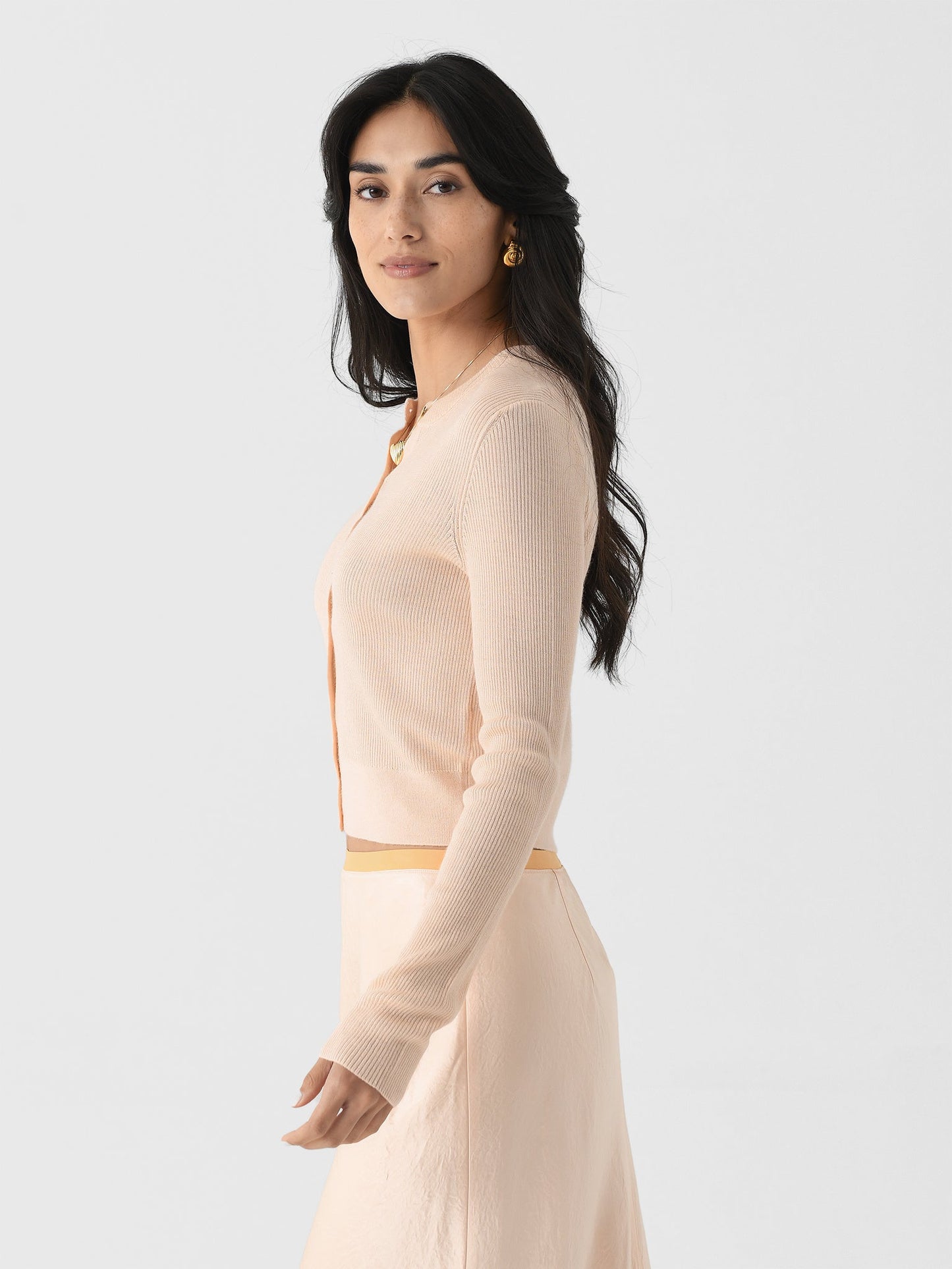 Vince Women's Ribbed Cashmere-Silk Slim Cardigan