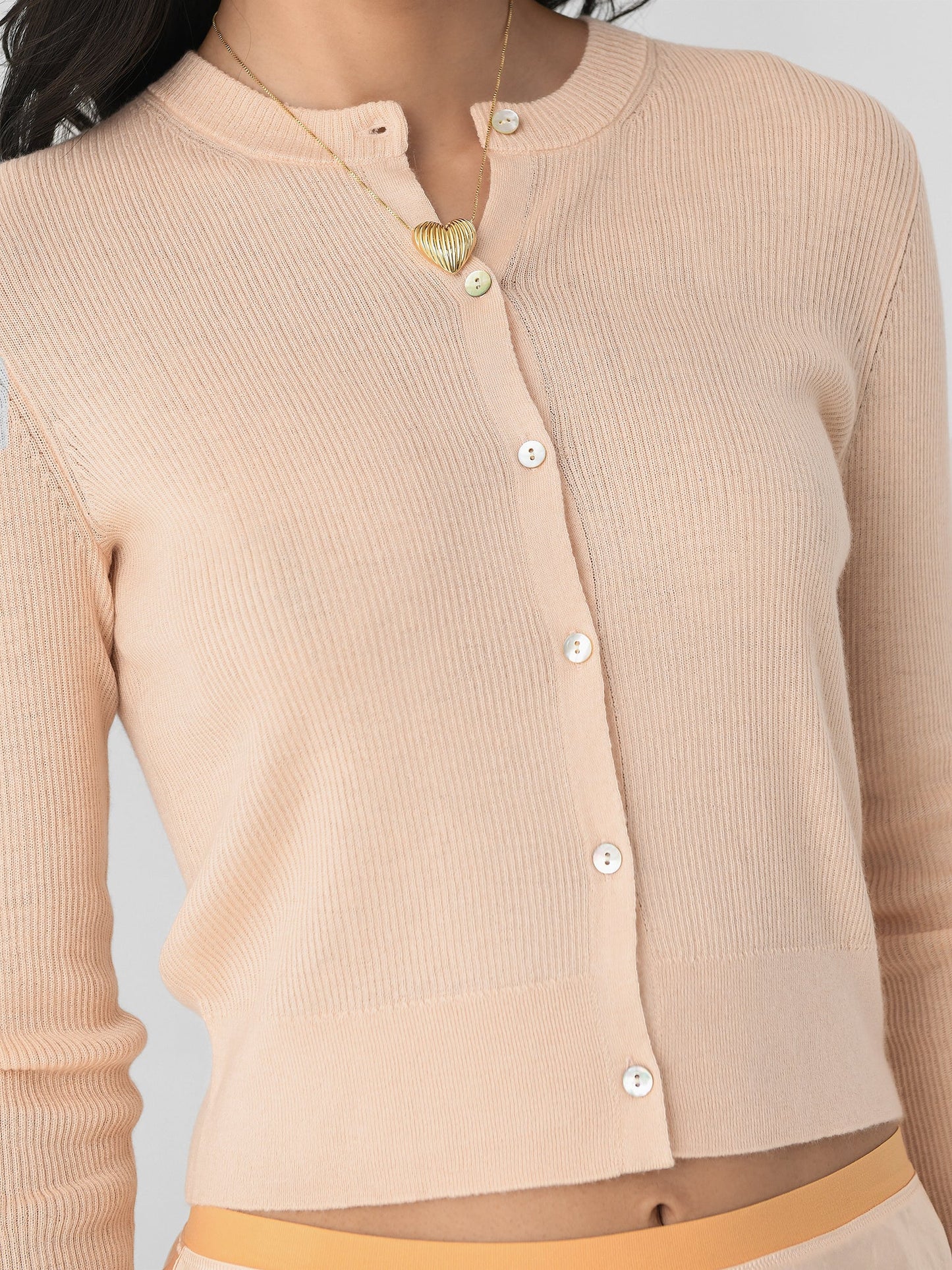 Vince Women's Ribbed Cashmere-Silk Slim Cardigan