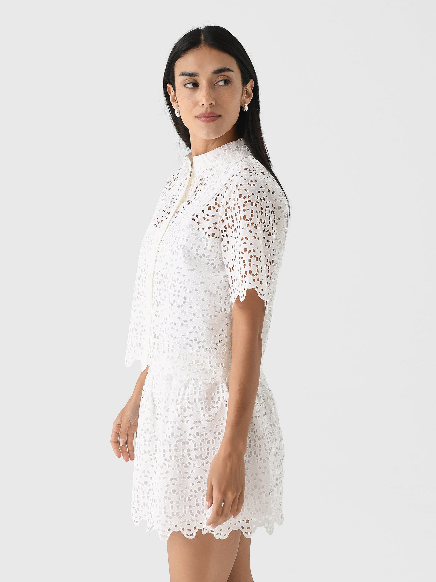 Frame Women's The Deco Eyelet Top