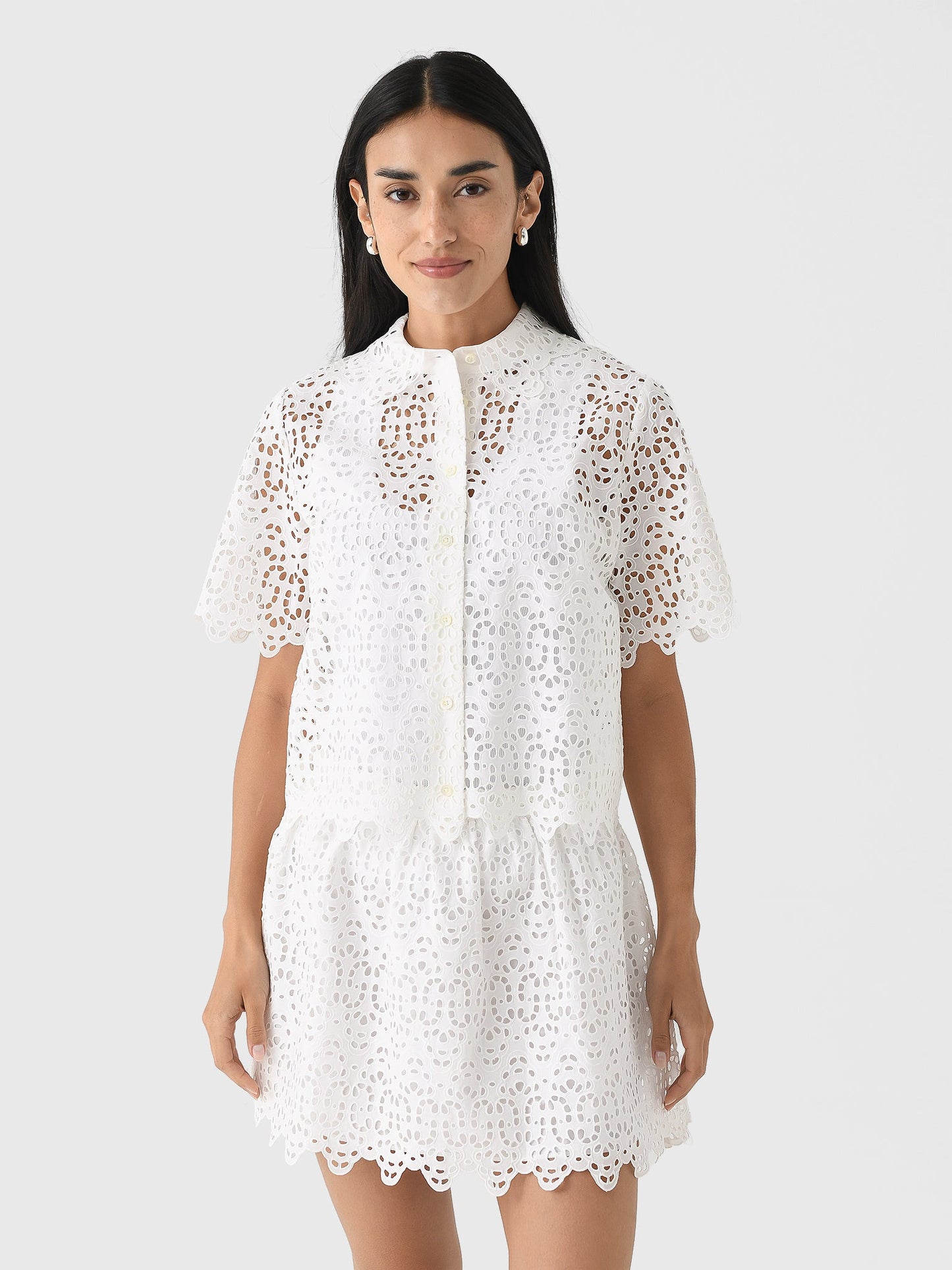 Frame Women's The Deco Eyelet Top