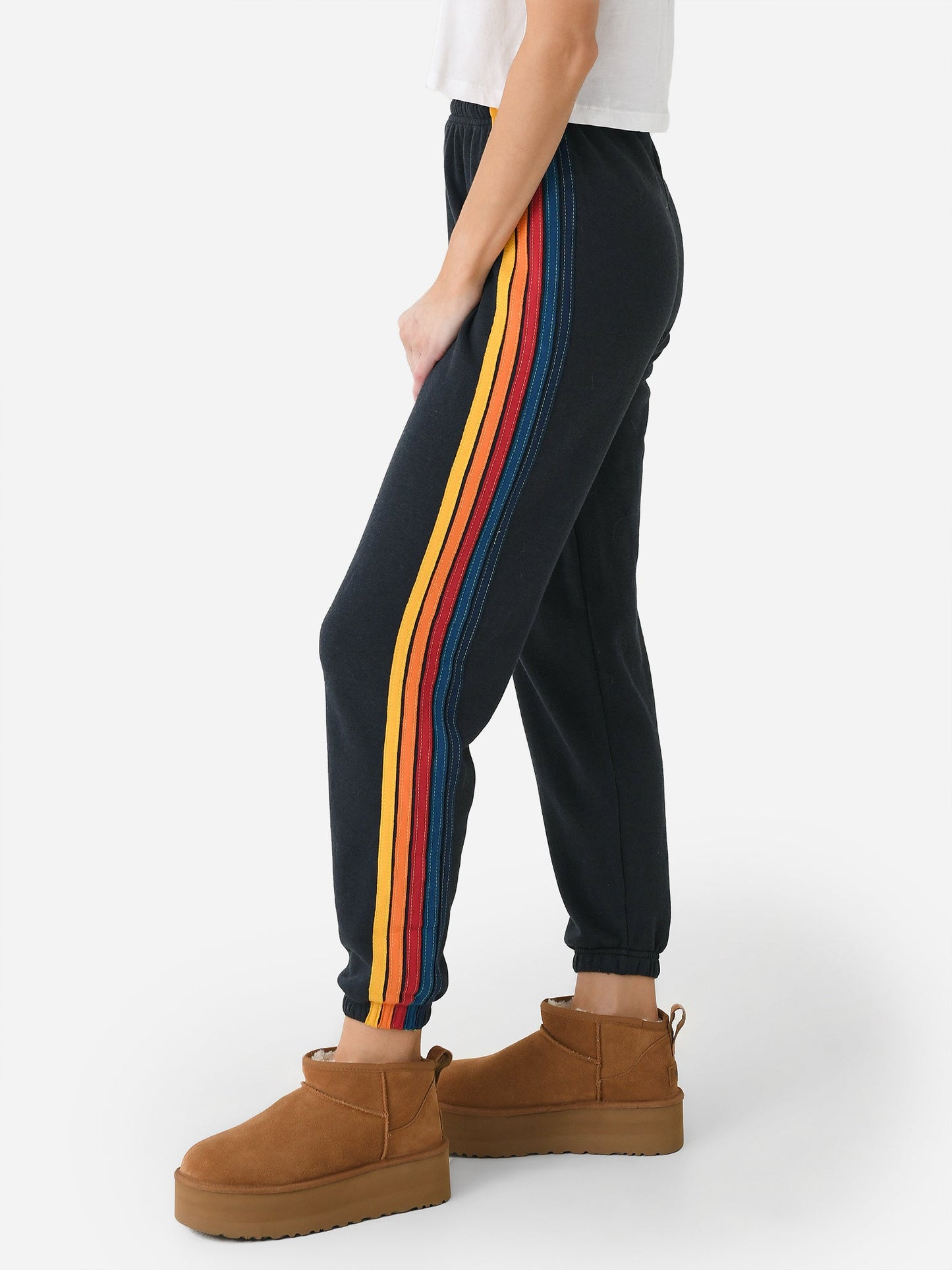Aviator Nation Women's 5 Stripe Sweatpant