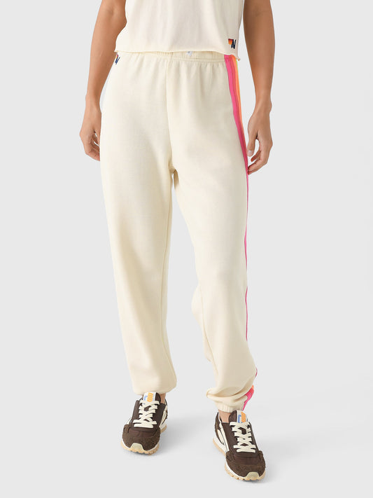 Aviator Nation Women's 5 Stripe Sweatpant