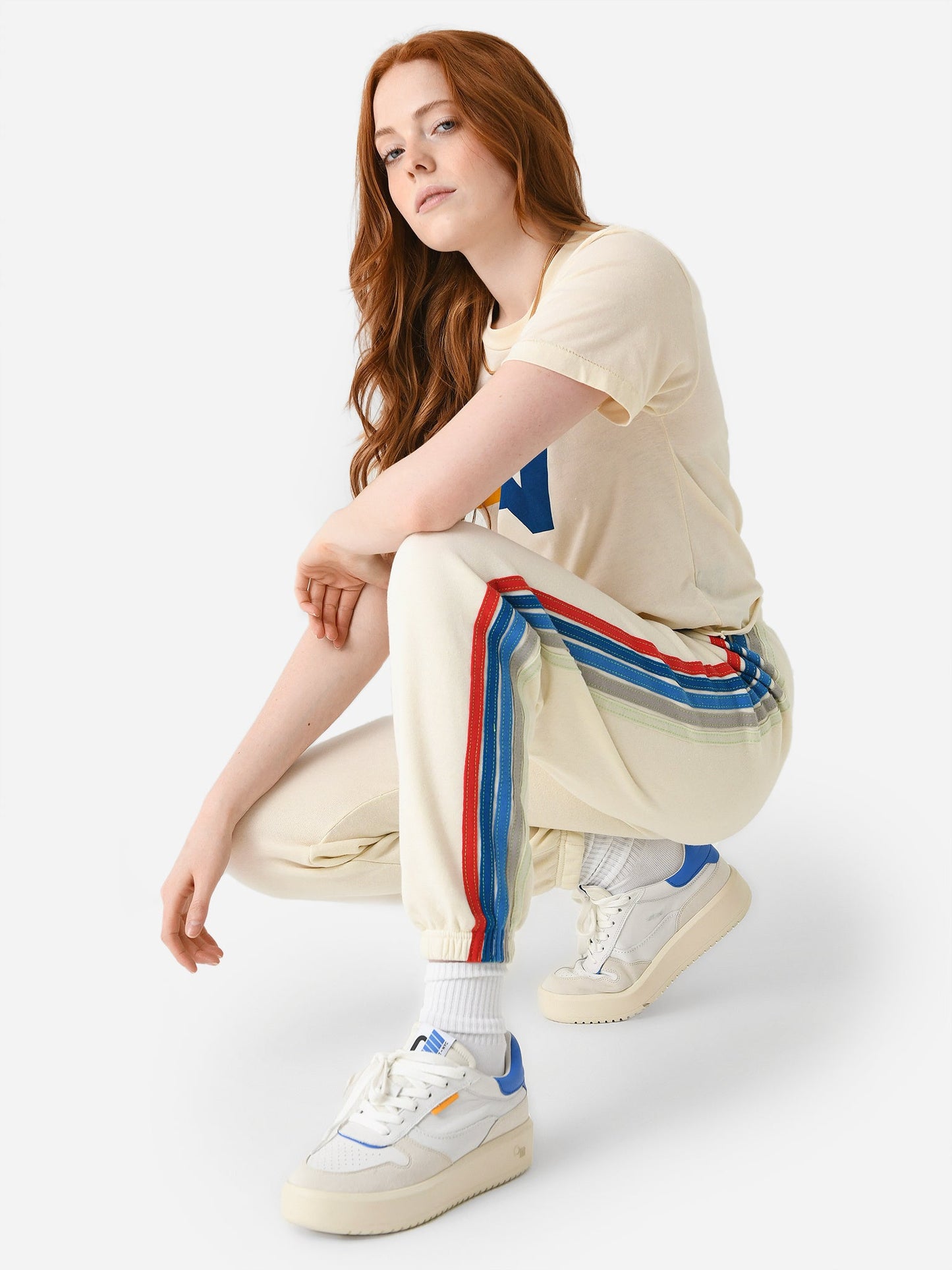Aviator Nation Women's 5 Stripe Sweatpant
