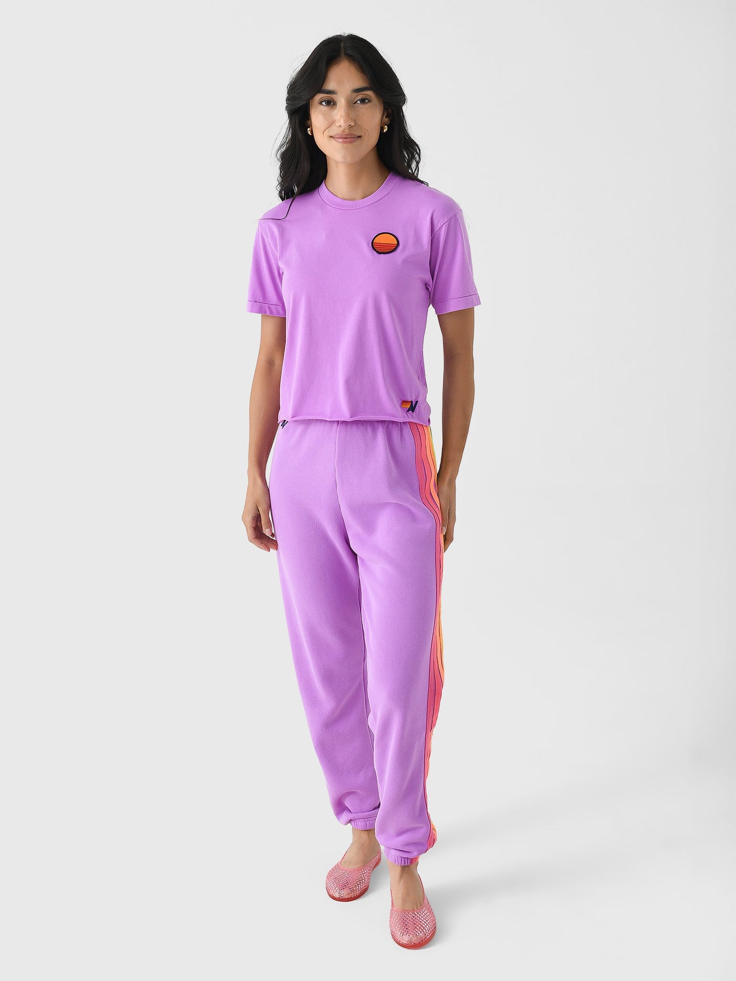 Aviator Nation Women's Sunset Patch Boyfriend Tee