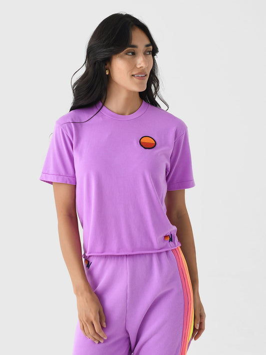 Aviator Nation Women's Sunset Patch Boyfriend Tee
