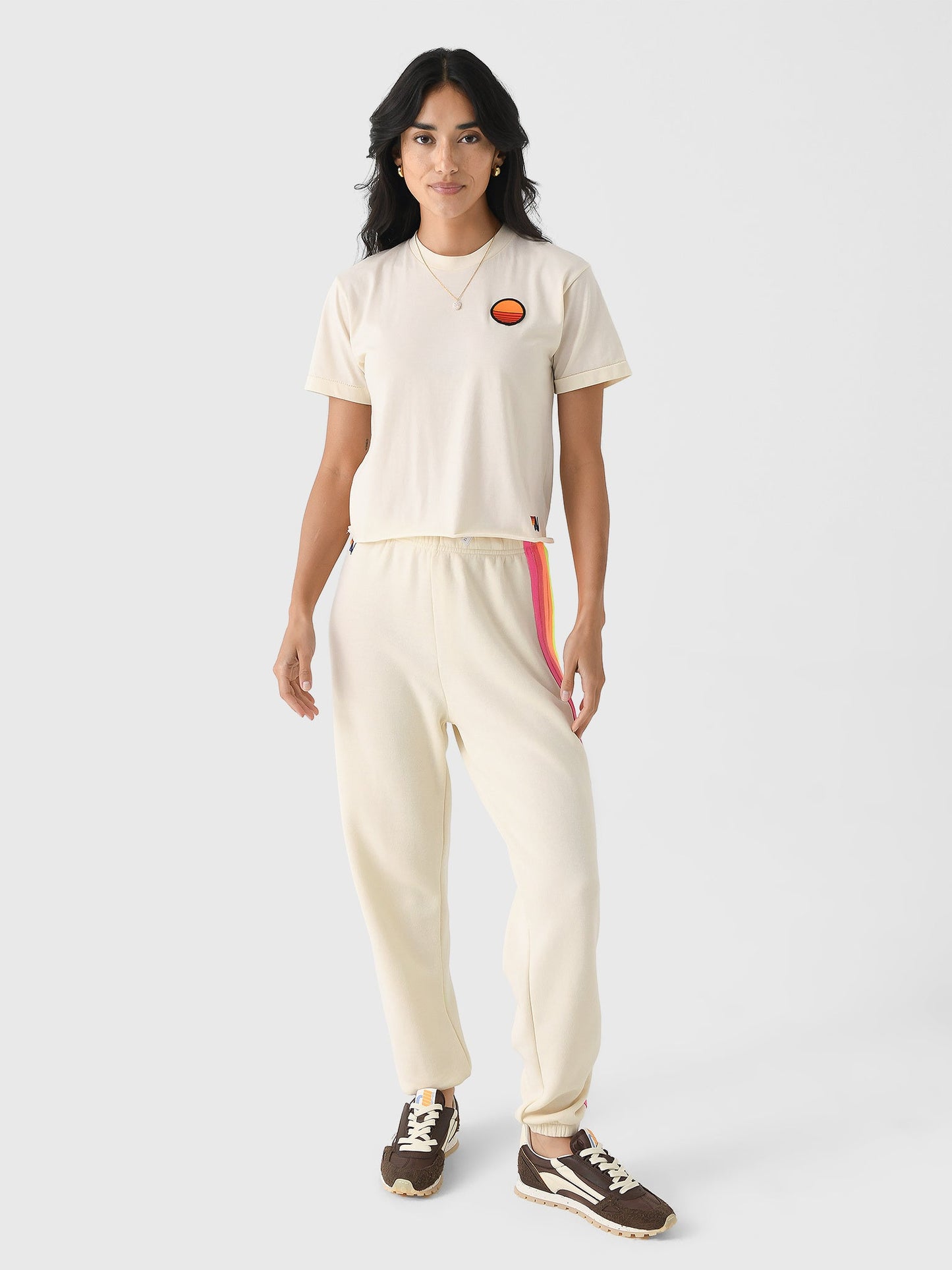 Aviator Nation Women's Sunset Patch Boyfriend Tee