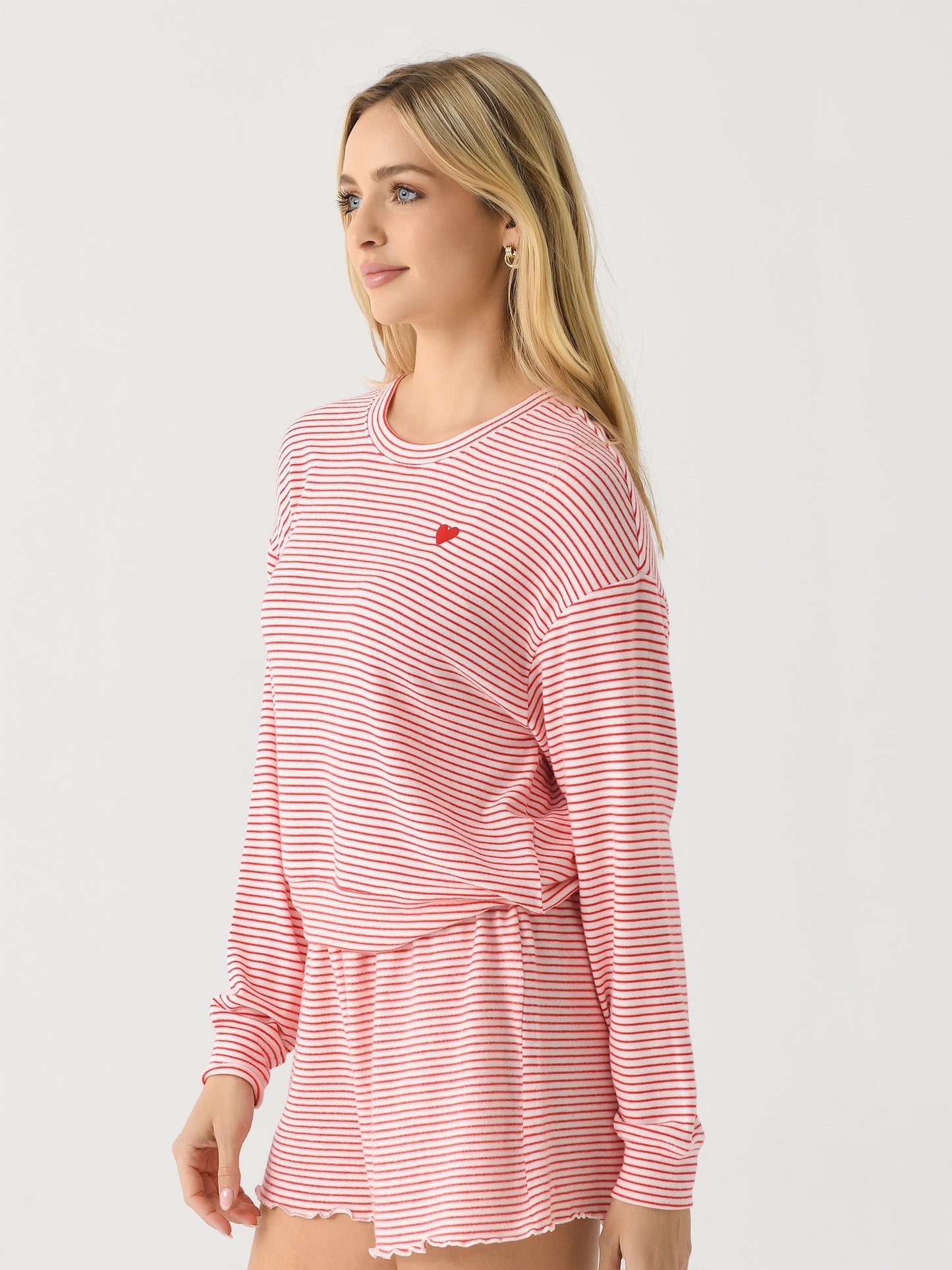 Z Supply Women's Bisous Stripe Long Sleeve Top