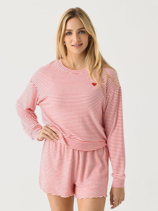 Z Supply Women's Bisous Stripe Long Sleeve Top