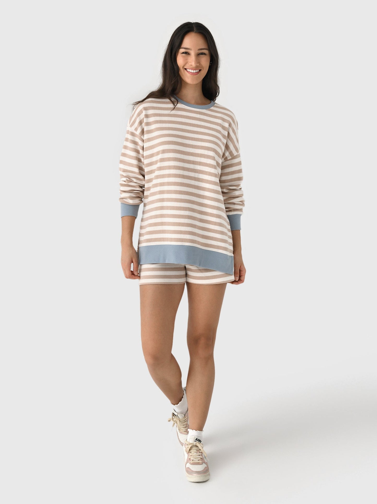 Z Supply Women's Layer Up Stripe Sweatshirt
