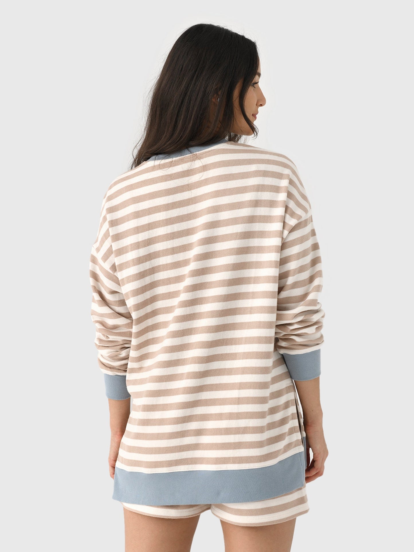 Z Supply Women's Layer Up Stripe Sweatshirt