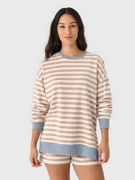 Z Supply Women's Layer Up Stripe Sweatshirt