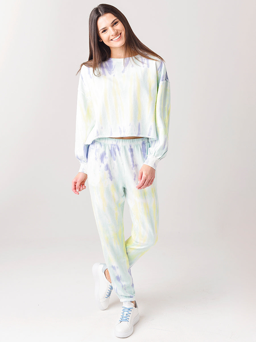 Z Supply Women's Atlas Boyfriend Sorbet Skies Tie-Dye Jogger